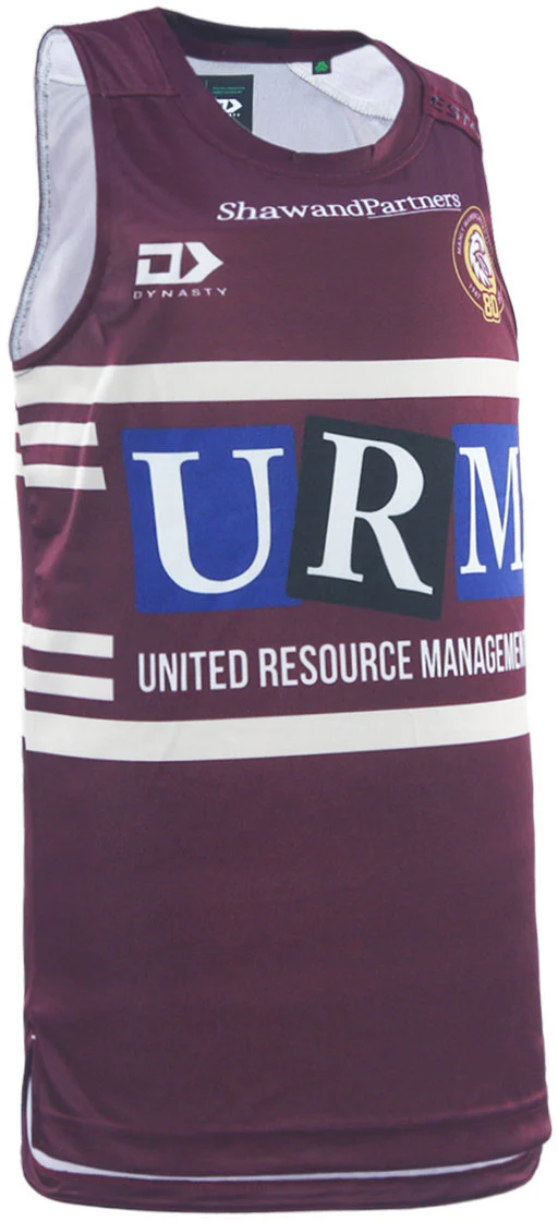 Manly Sea Eagles 2026 NRL Mens Maroon Training Singlet - Image 2