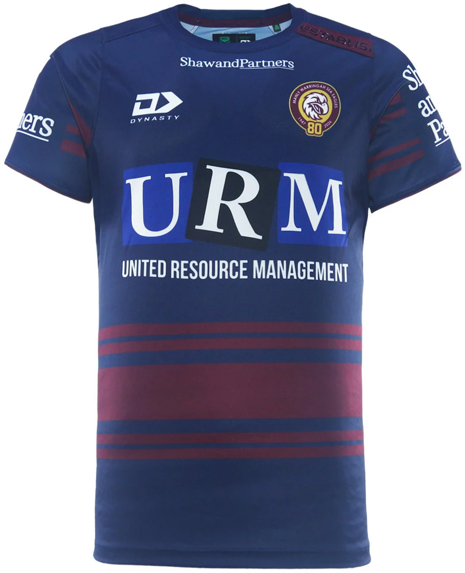 Manly Sea Eagles 2026 NRL Mens Navy Training Shirt