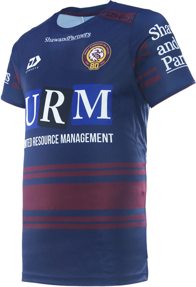Manly Sea Eagles 2026 NRL Mens Navy Training Shirt - Image 3