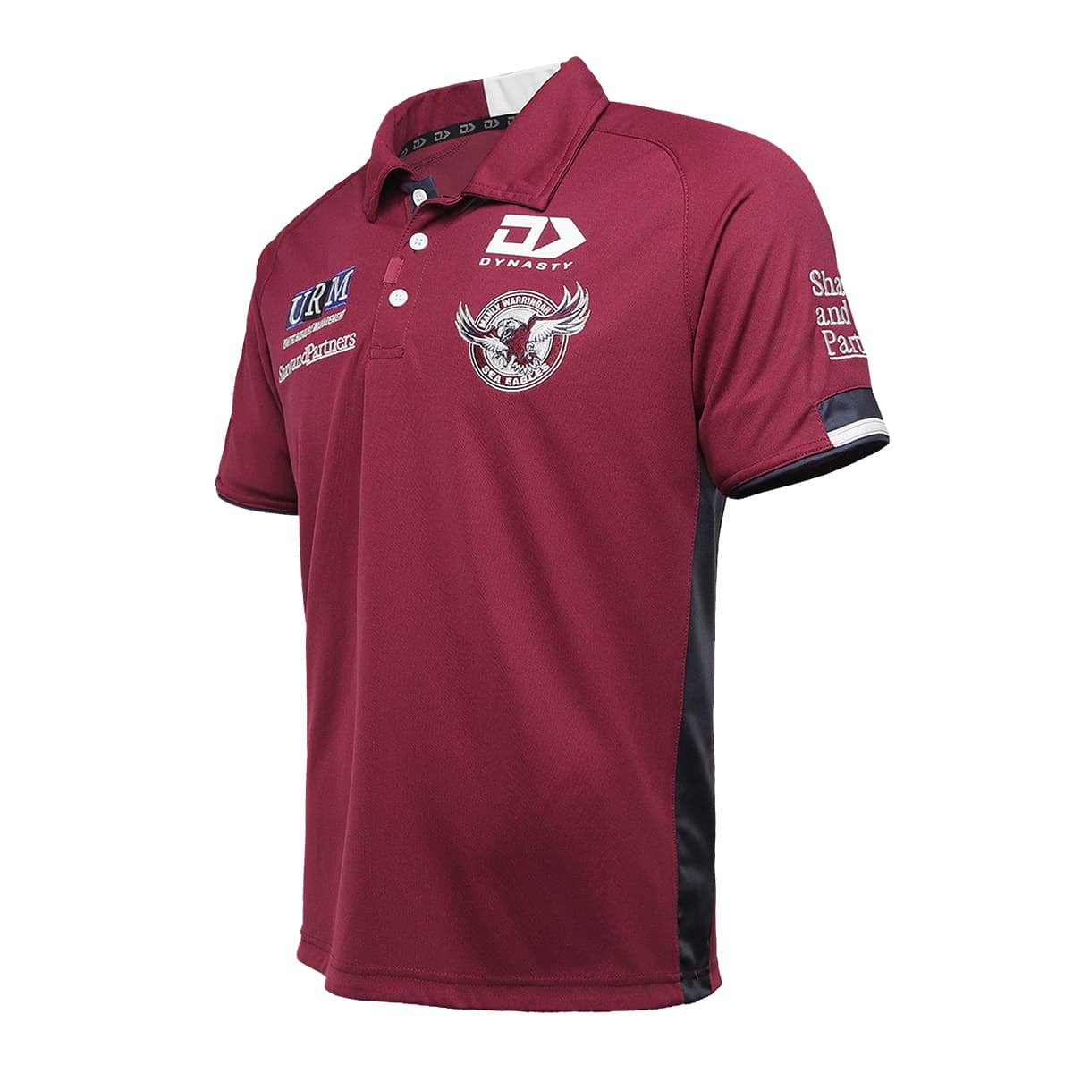 Manly Sea Eagles Mens Media Polo Shirt Maroon - Image 2