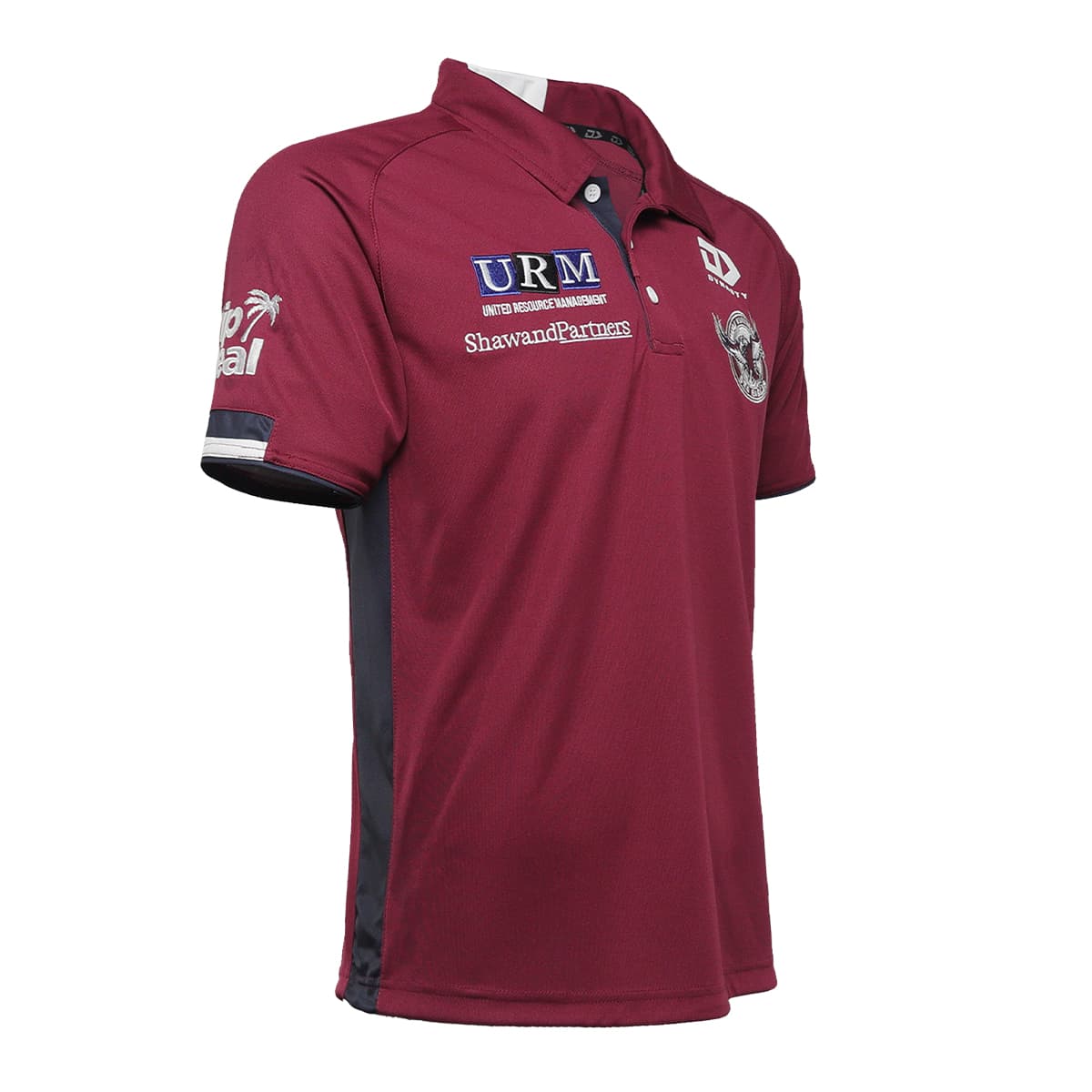 Manly Sea Eagles Mens Media Polo Shirt Maroon - Image 3