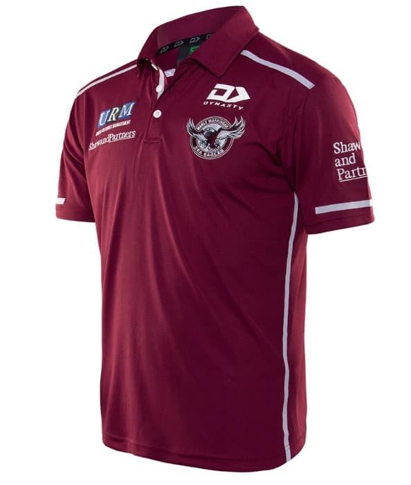 Manly Sea Eagles Mens NRL Media Polo Shirt - Image 3