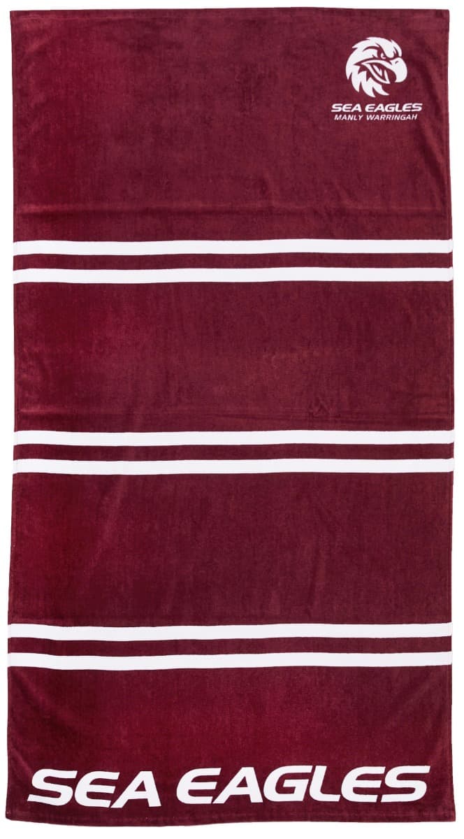Manly Sea Eagles NRL Jersey 'Mega' Beach Towel - Image 2