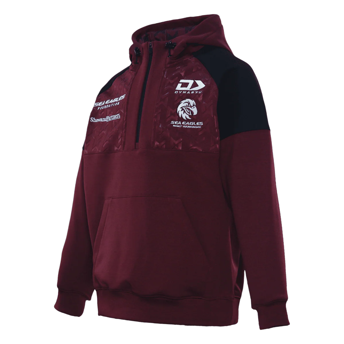 Manly Sea Eagles NRL Kids Qtr Zip Hoodie - Image 3