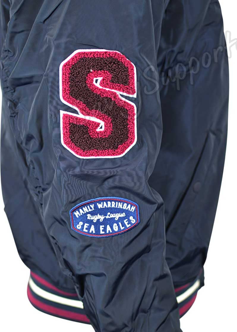 Manly Sea Eagles NRL Mens Bomber Jacket - Image 5