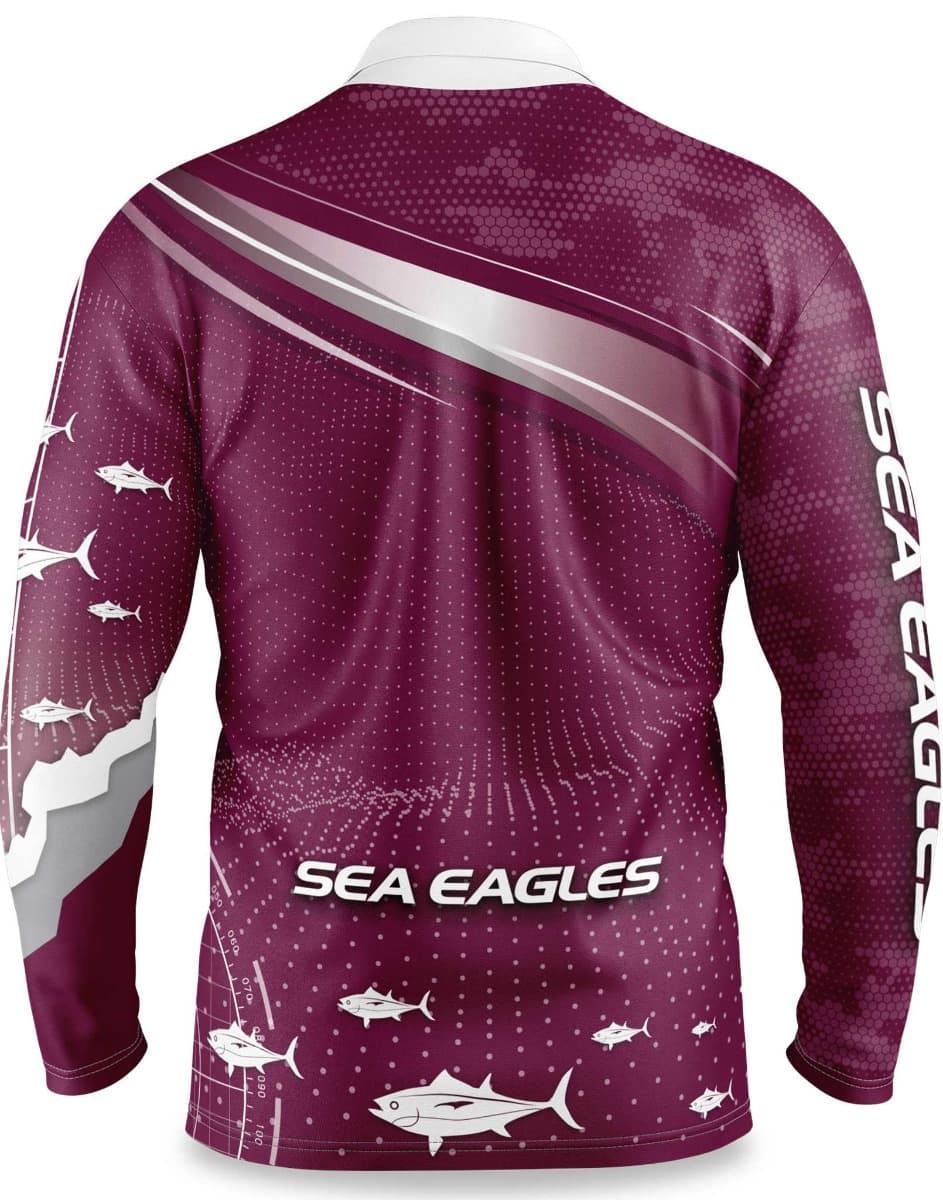 Manly Sea Eagles NRL Mens 'Fishfinder' Fishing Shirt - Image 2