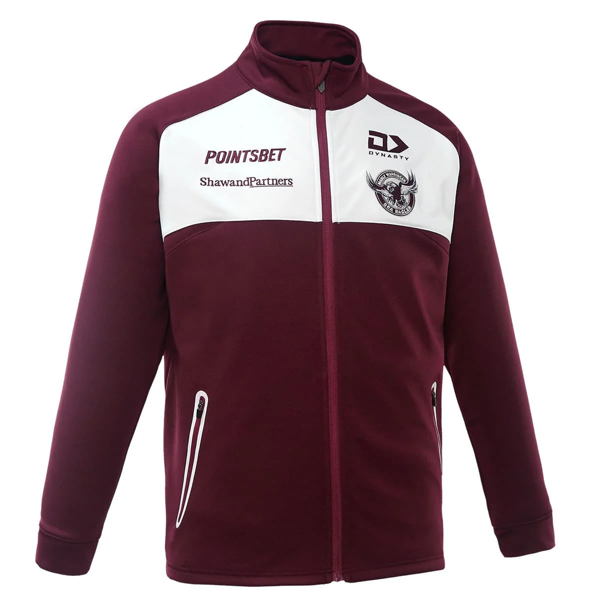 Manly Sea Eagles NRL Mens Maroon Anthem Jacket - Image 2
