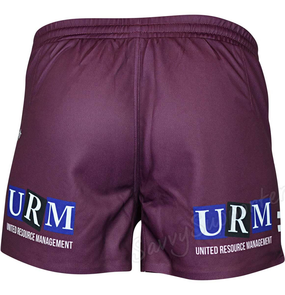 Manly Sea Eagles NRL Mens Players Maroon Away Shorts - Image 3