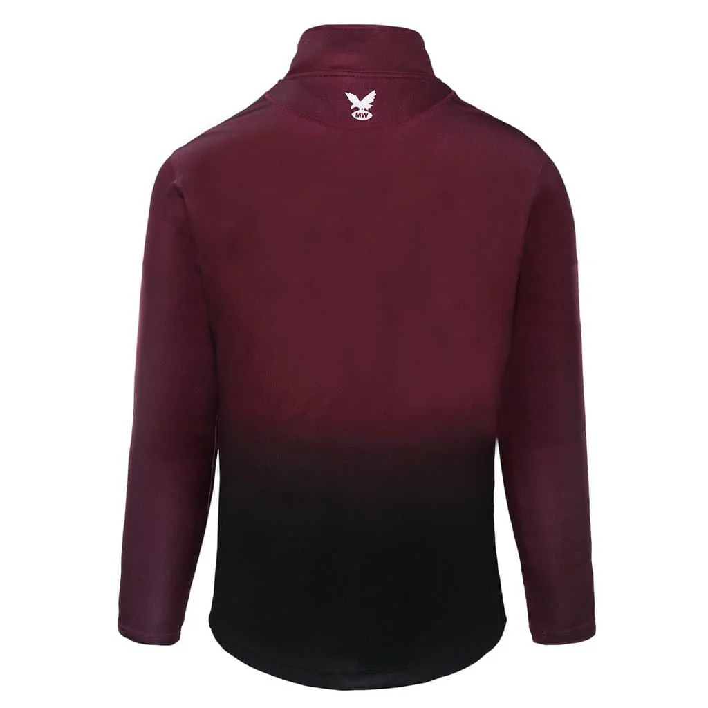 Manly Sea Eagles NRL Mens Qtr Zip Long Sleeve Training Tee - Image 2