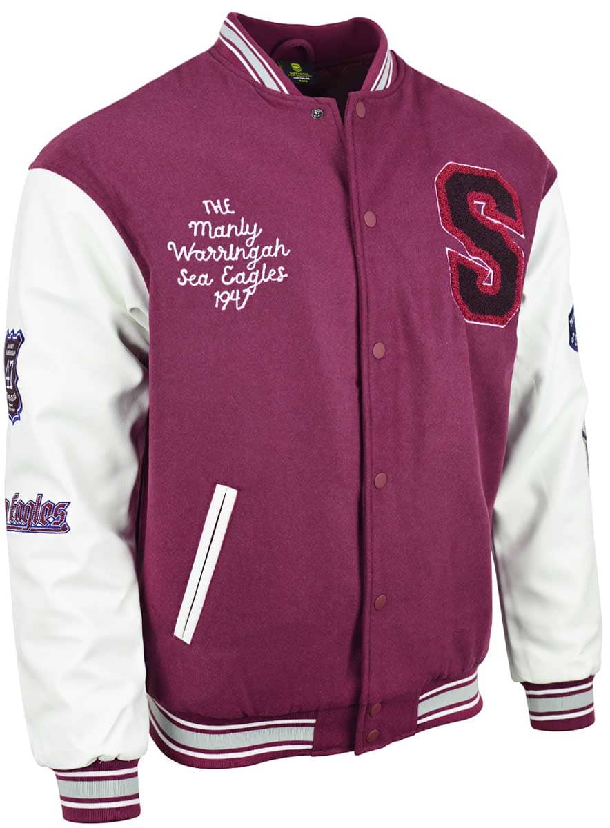Manly Sea Eagles NRL Mens Varsity Jacket ***OVERSIZE PRODUCT*** - Image 3