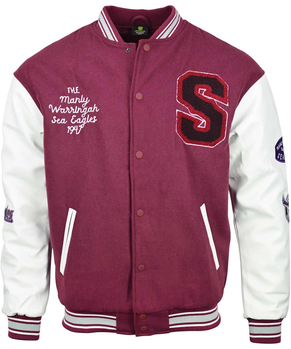 Manly Sea Eagles NRL Mens Varsity Jacket ***OVERSIZE PRODUCT*** - Image 5