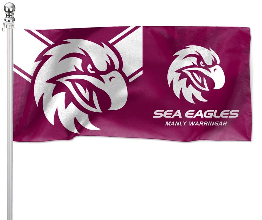 Manly Sea Eagles NRL Pole Flag *New Logo*