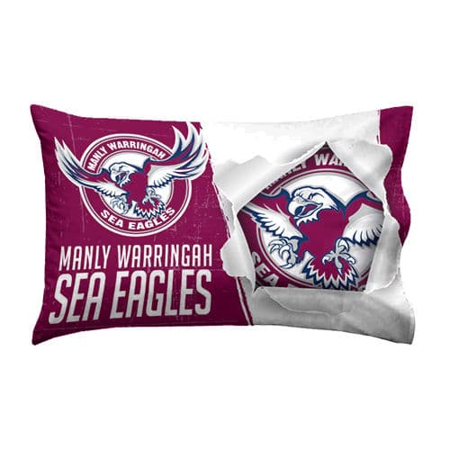 Manly Sea Eagles NRL Single Quilt Cover Set - Image 2