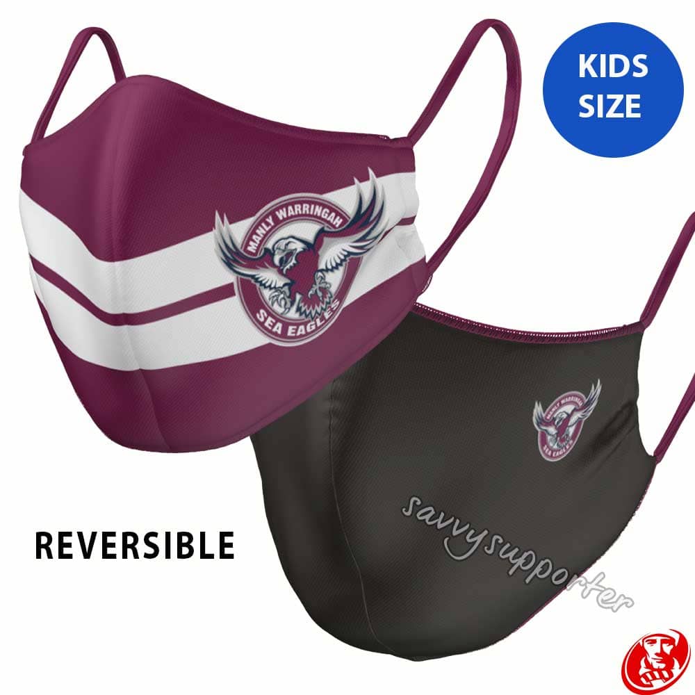 Manly Sea Eagles NRL Reversible Face Mask - Image 4