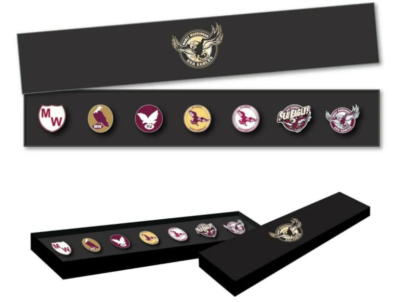 Manly-Warringah Sea Eagles NRL Logo Pin Set