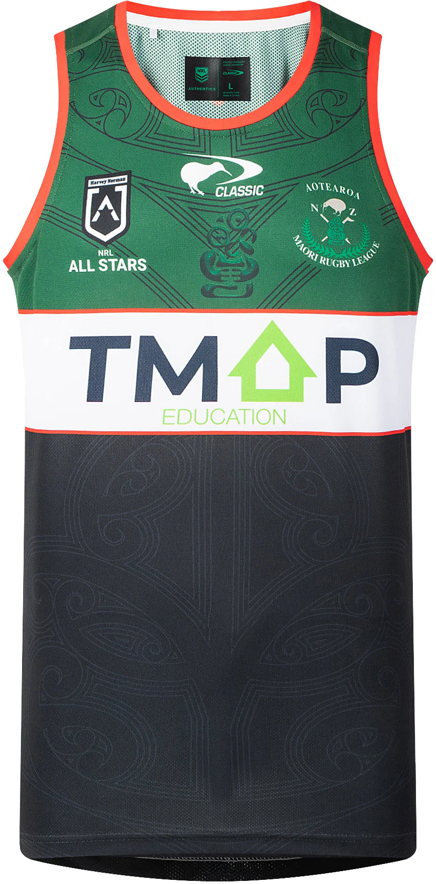 New Zealand Maori All Stars 2026 NRL Mens Training Singlet