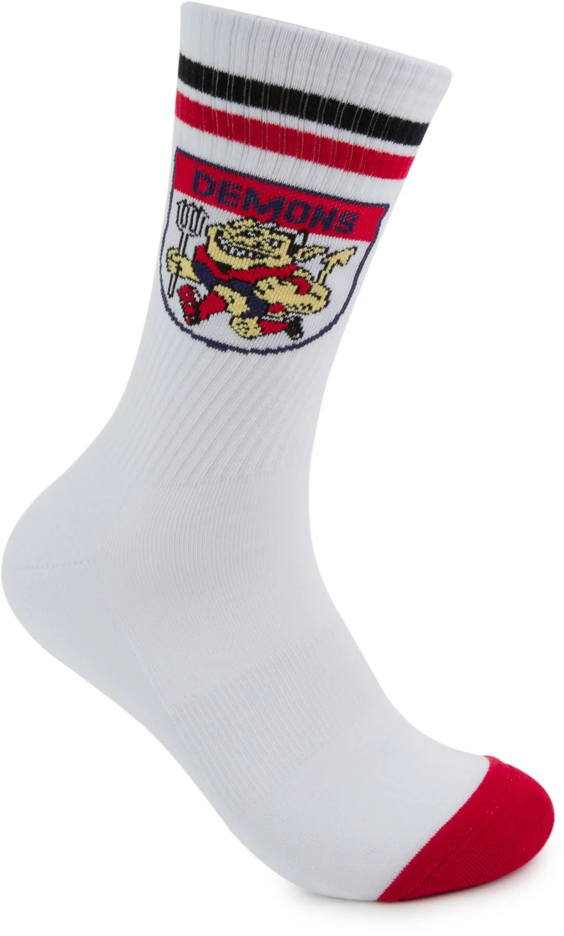 Melbourne Demons 2026 AFL Mens 8-13 Retro Sneaker Sock 2 Pack - Image 5