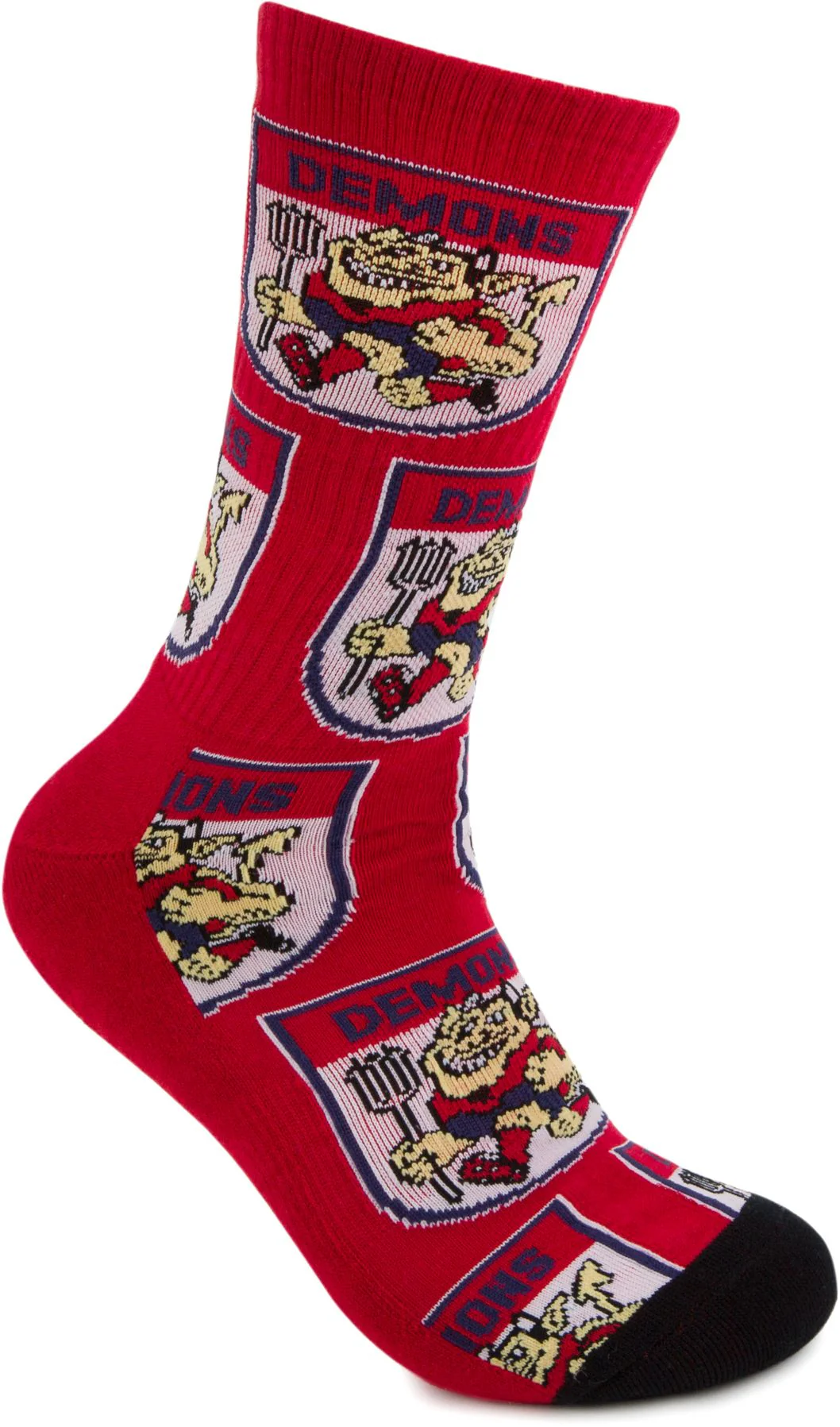 Melbourne Demons 2026 AFL Mens 8-13 Retro Sneaker Sock 2 Pack - Image 6