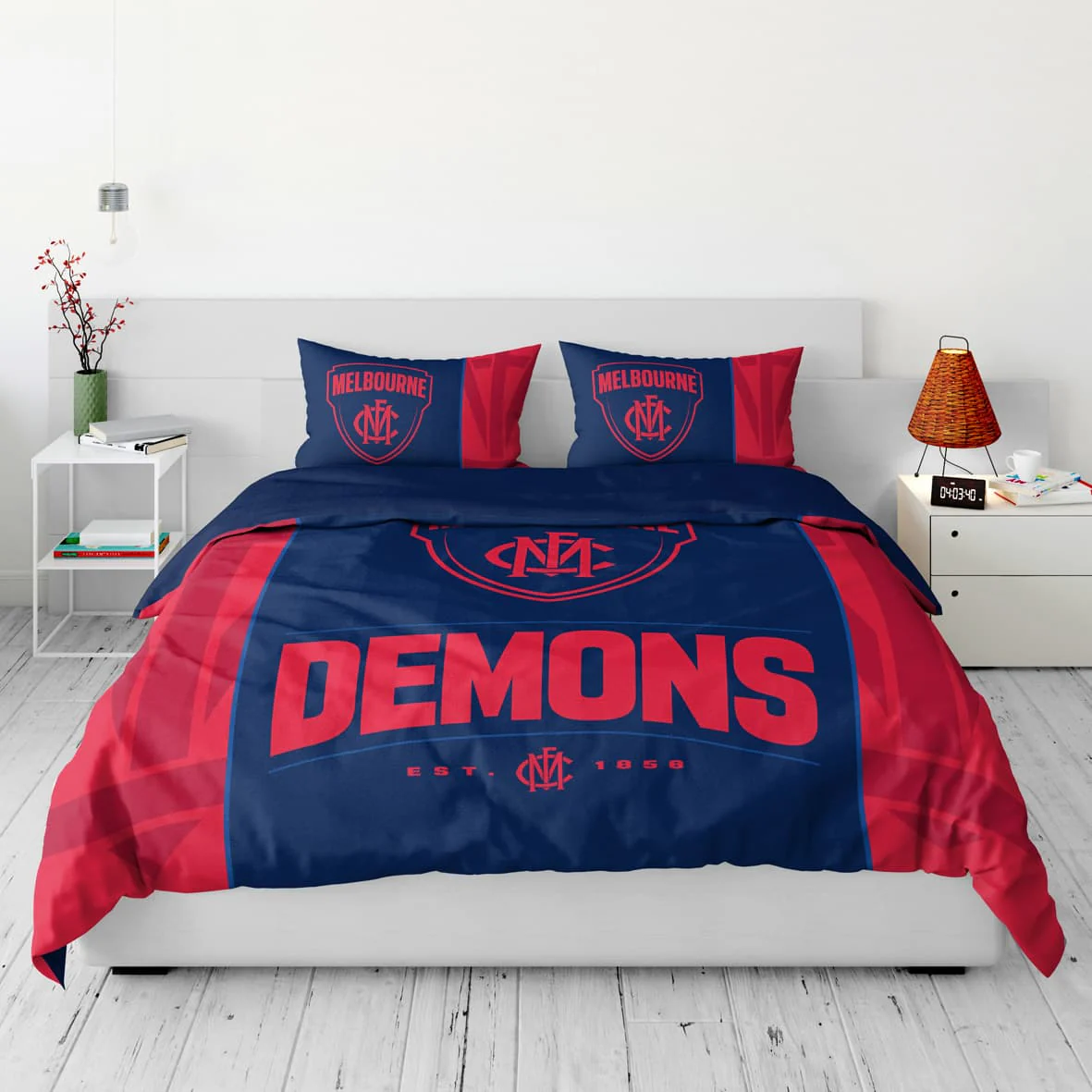 Melbourne Demons AFL 2026 Double Quilt Cover Set