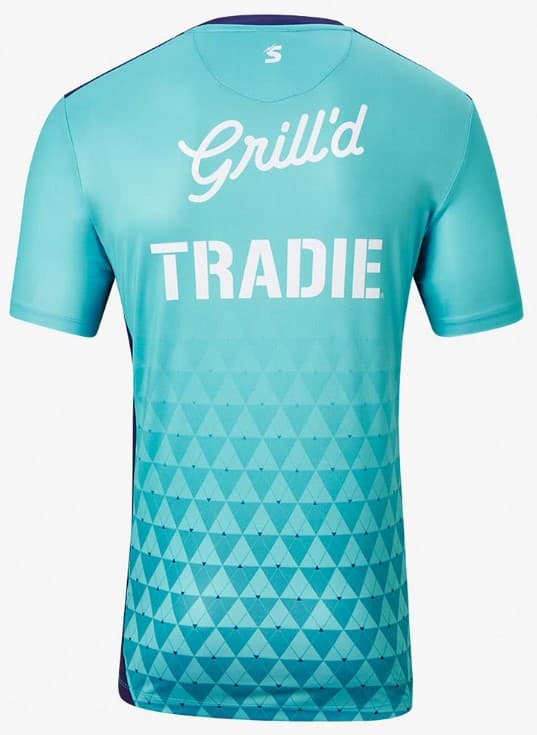Melbourne Storm NRL Mens Turquoise Training Shirt - Image 2