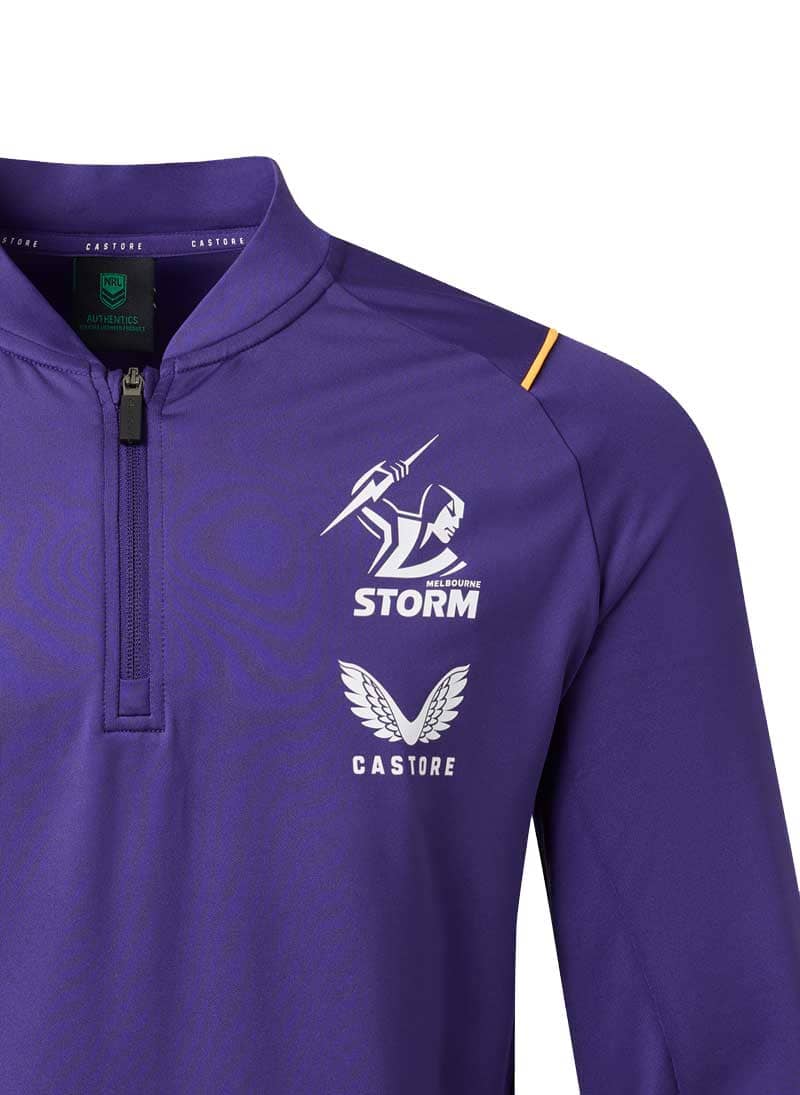 Melbourne Storm NRL Mens 1/4 Zip Training Shirt - Image 3
