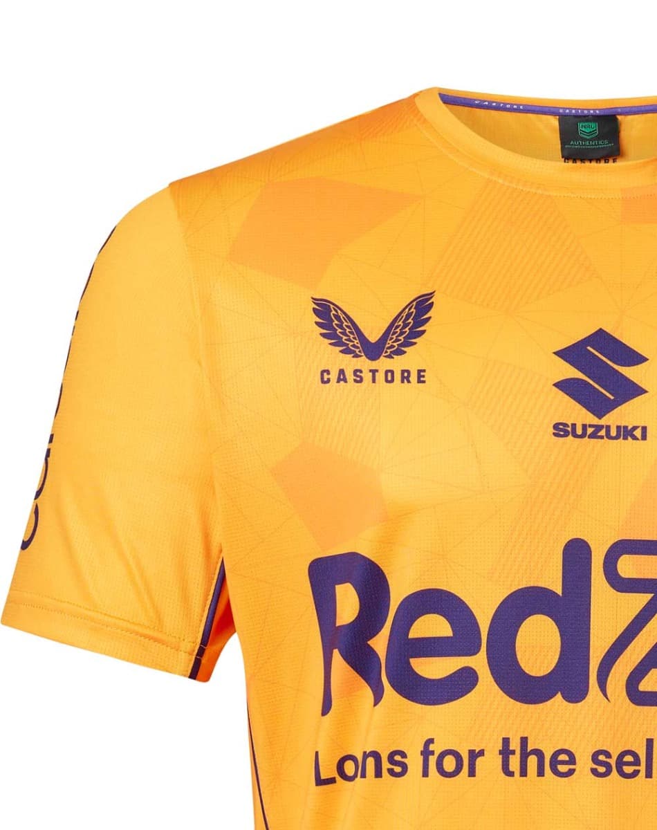 Melbourne Storm 2023 NRL Mens Orange Training Shirt - Image 2