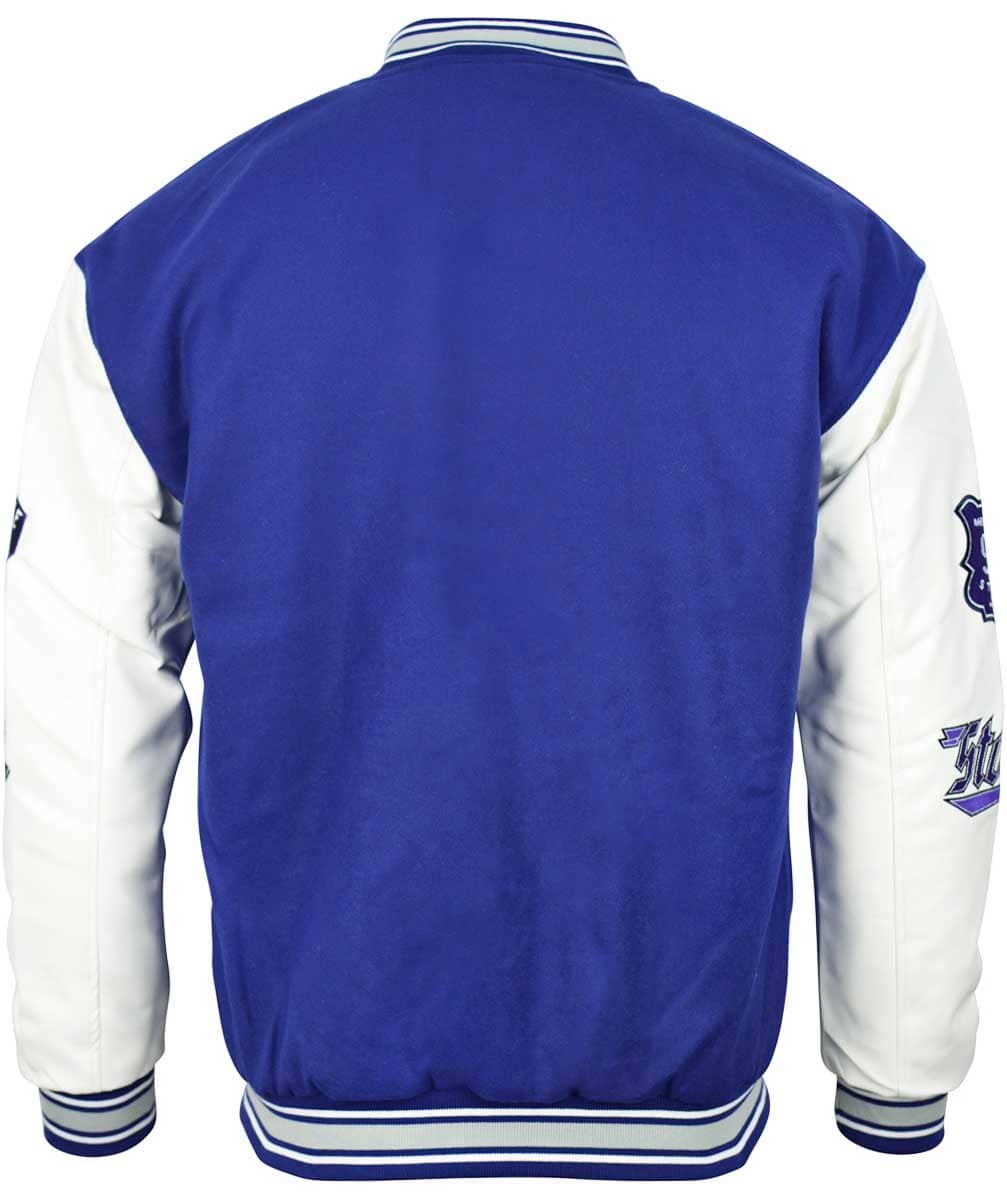 Melbourne Storm NRL Mens Oversized Varsity Jacket - Image 6