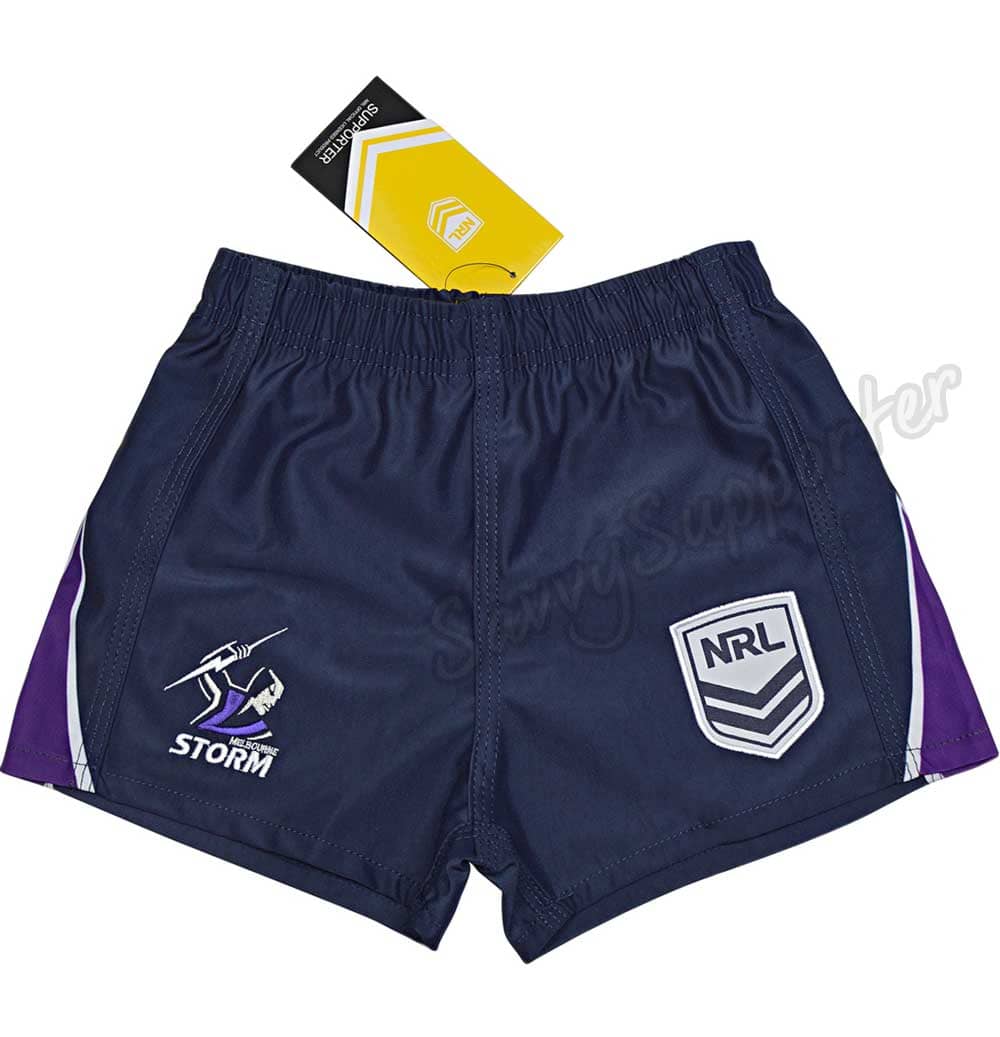 Melbourne Storm 2026 NRL Kids Supporter Footy Shorts