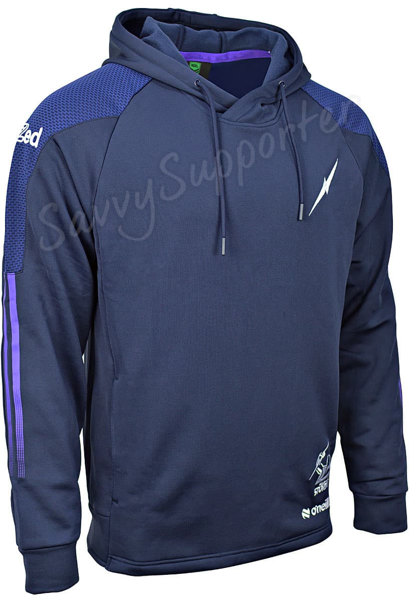 Melbourne Storm NRL Mens OH Fleece Hoodie - Image 2