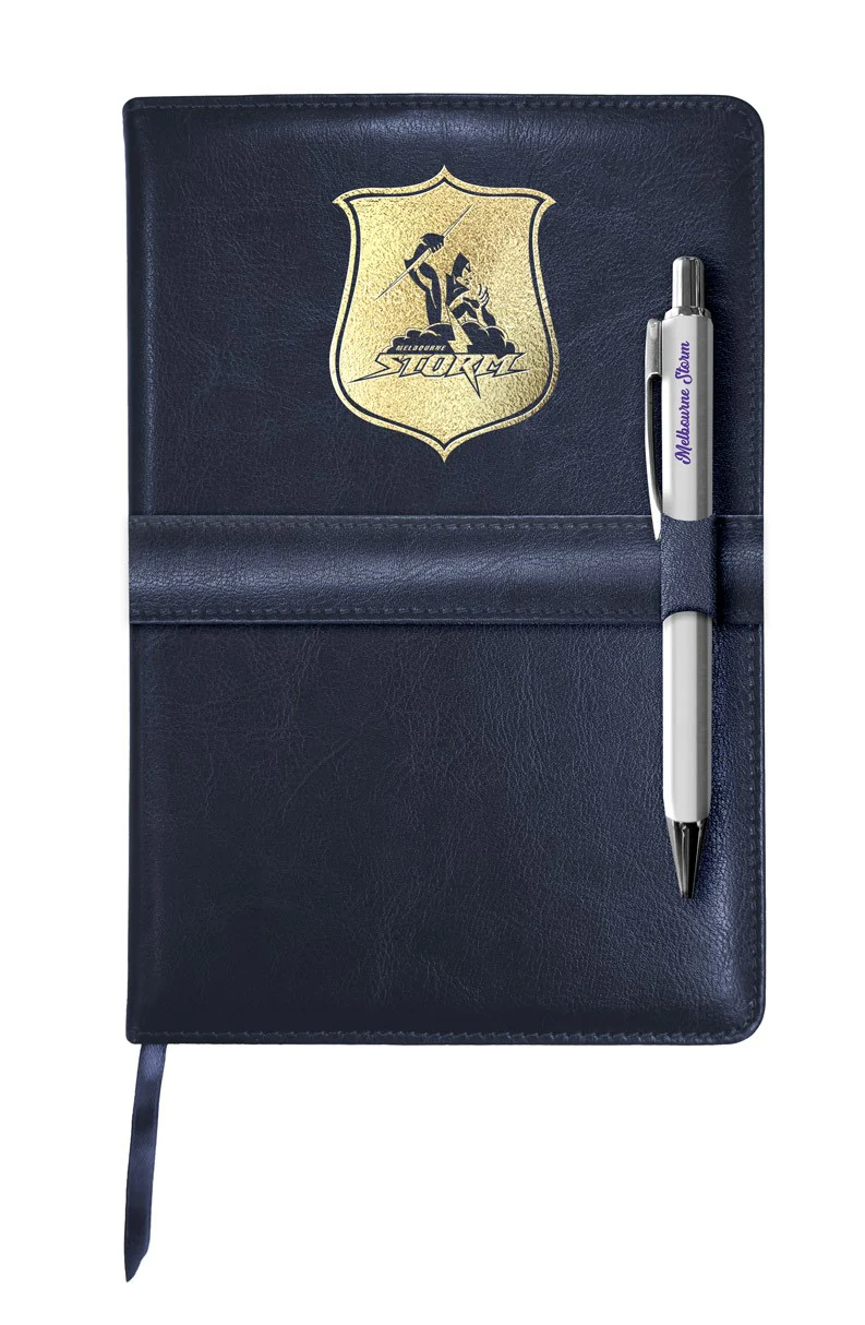 Melbourne Storm NRL Notebook & Pen