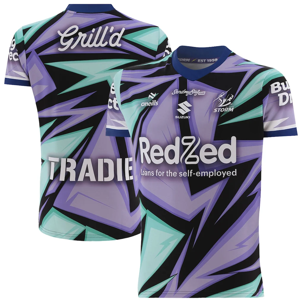 Melbourne Storm 2026 NRL Mens Captains Run Jersey - Image 7