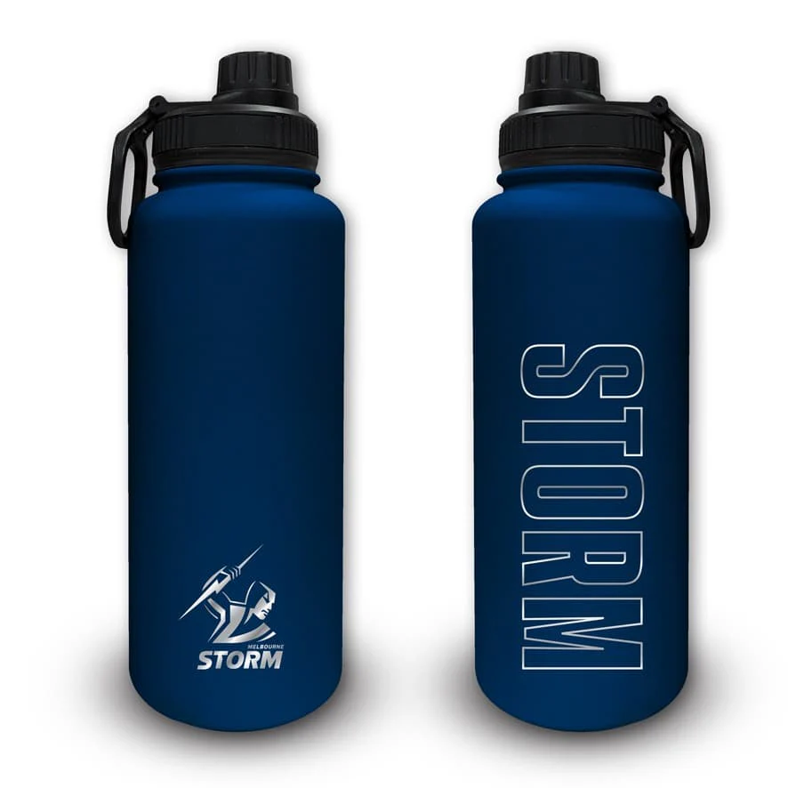Melbourne Storm NRL 960ml Stainless Steel Drink Bottle