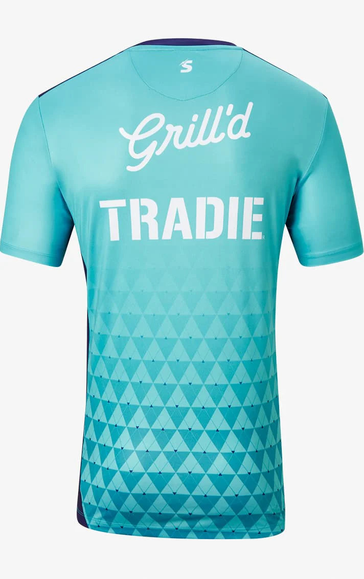 Melbourne Storm NRL Kids Turquoise Training Shirt - Image 2