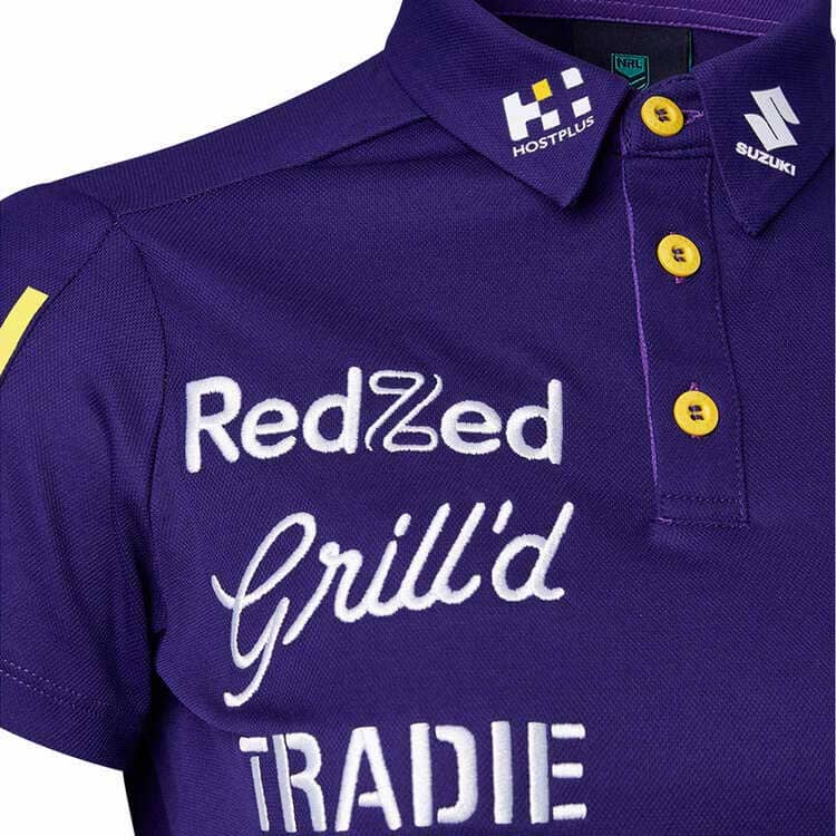 Melbourne Storm NRL Ladies Media Polo Shirt - Image 3