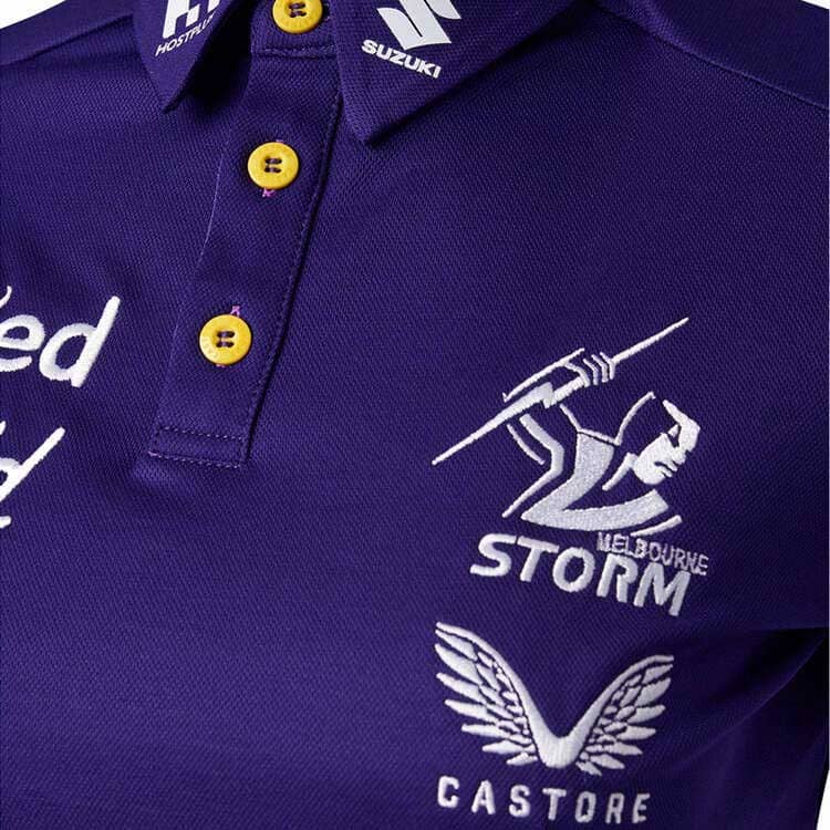 Melbourne Storm NRL Ladies Media Polo Shirt - Image 4