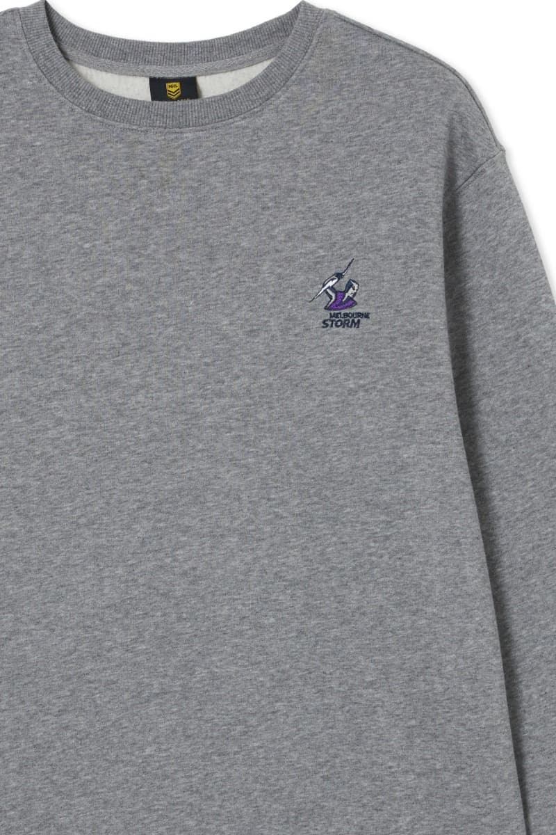 Melbourne Storm NRL Mens Core Logo Crew Jumper - Image 5