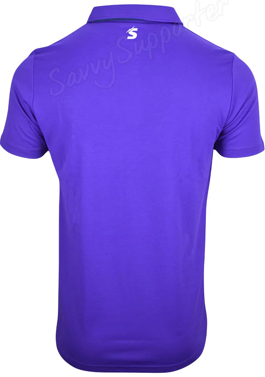 Melbourne Storm NRL Mens Purple Coaches Polo Shirt - Image 4