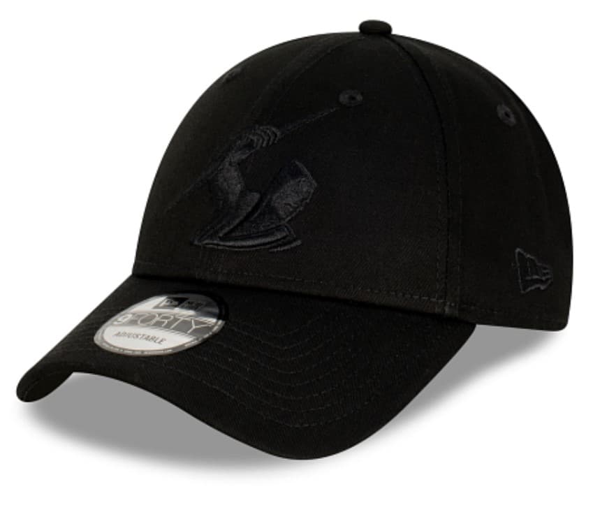 Melbourne Storm 2026 NRL New Era 9FORTY Black on Black Snapback Cap