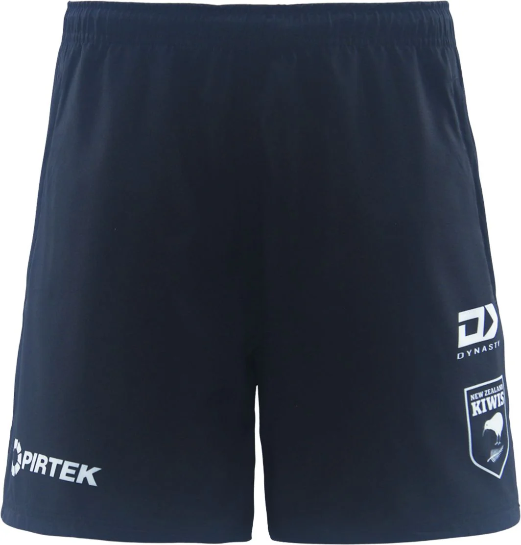 New Zealand Kiwis 2026 NRL Mens Black Gym Training Shorts