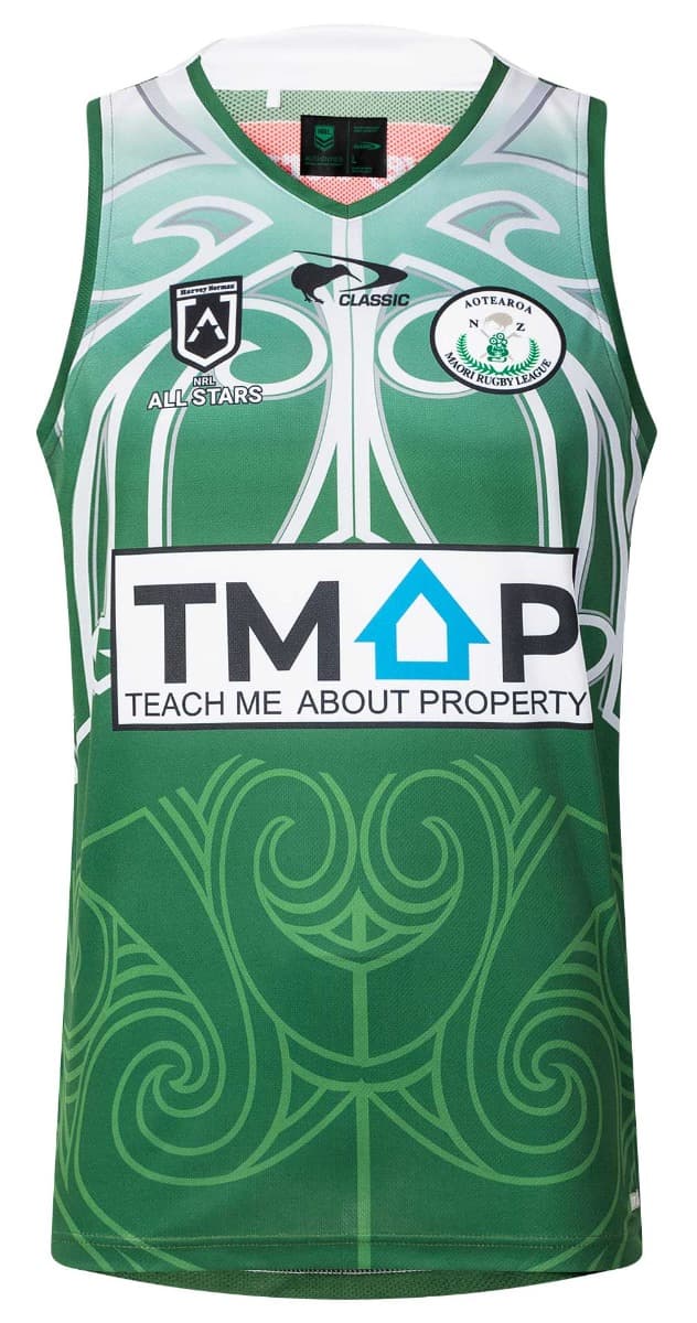 New Zealand Maori All Stars NRL Mens Training Singlet