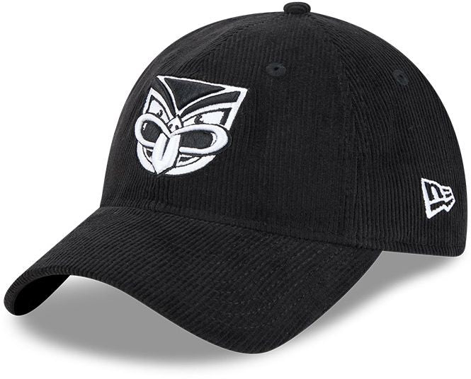 New Zealand Warriors 2026 NRL Black / White Corduroy 9Twenty Cap