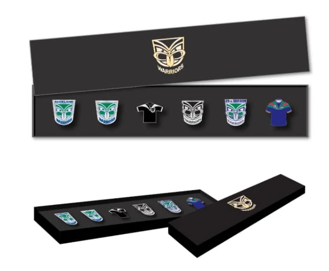 New Zealand Warriors NRL Logo 6 Pin Set