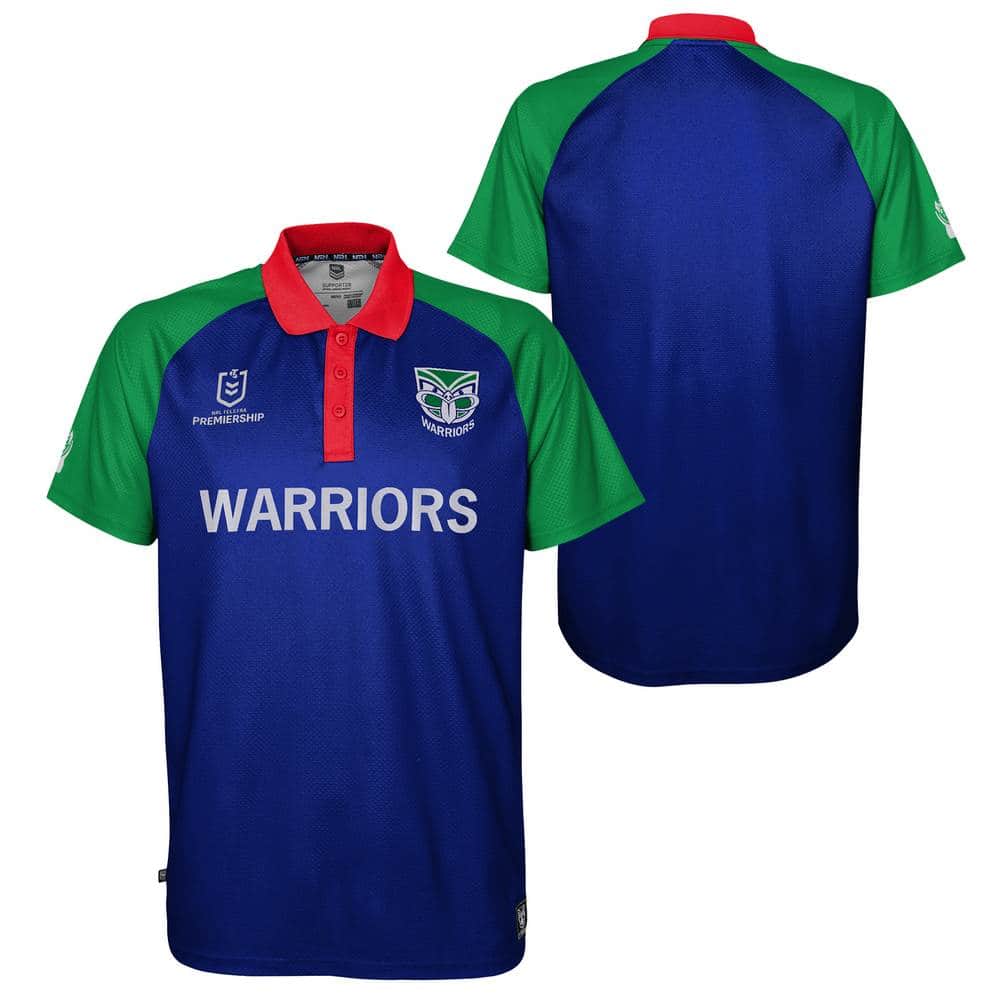 New Zealand Warriors NRL Mens Performance Polo Shirt - Image 3