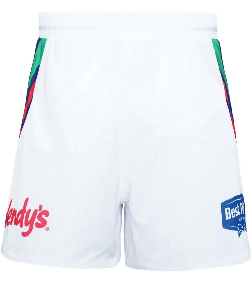 New Zealand Warriors NRL Mens Players White Away Shorts - Image 2