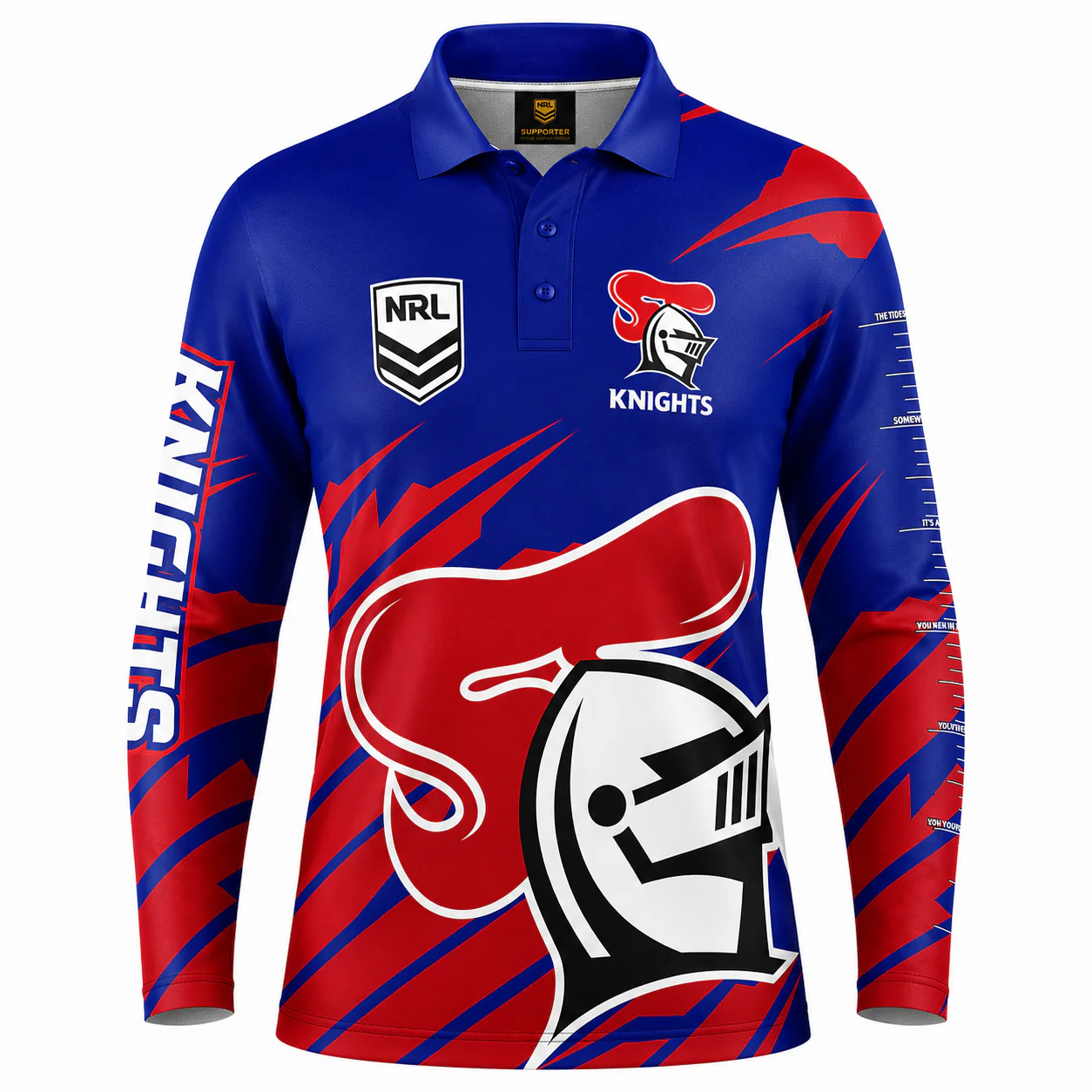 Newcastle Knights NRL Kids Ignition Fishing Shirt - Image 2