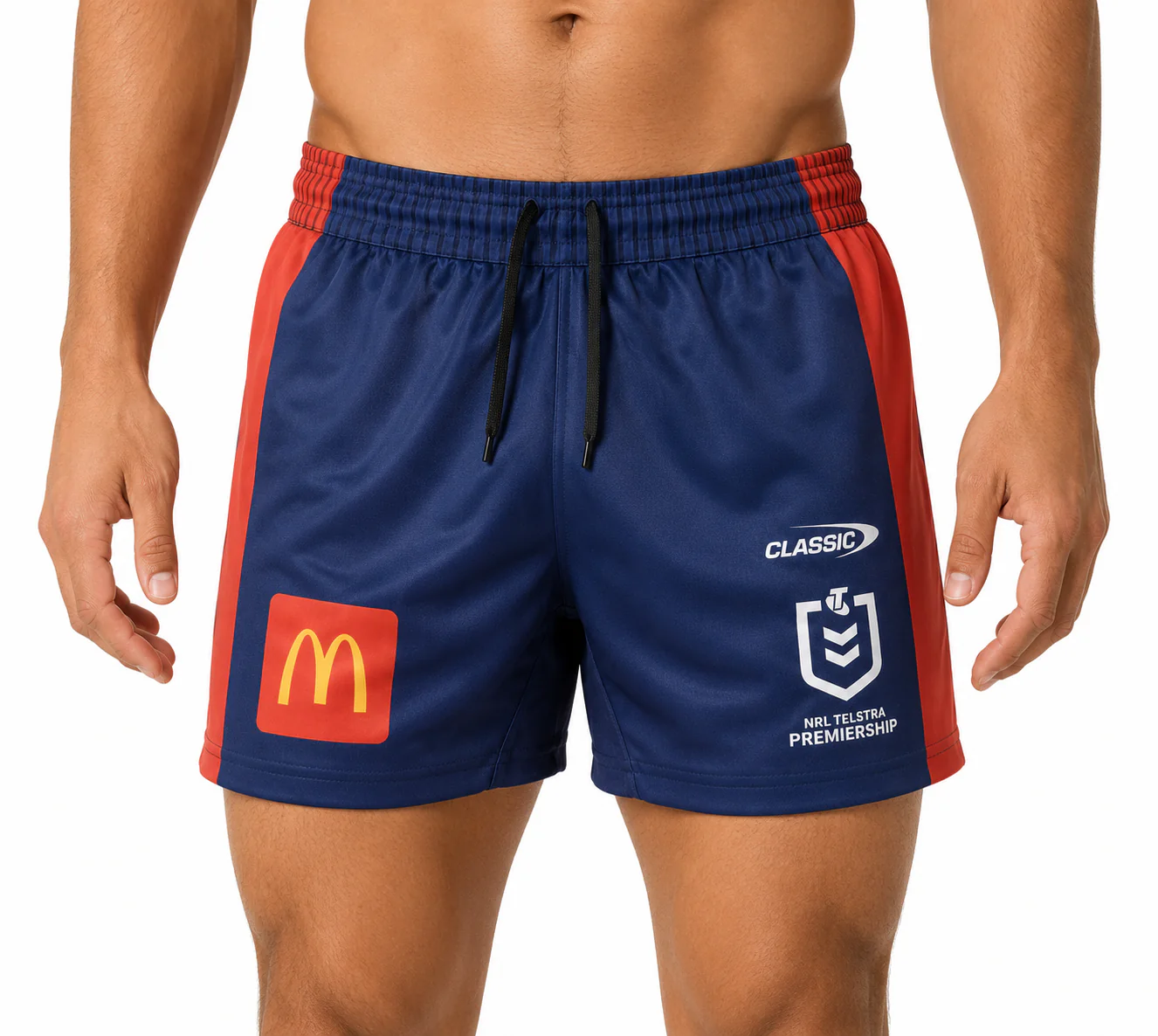 Newcastle Knights NRL Mens Home Playing Shorts - Image 2