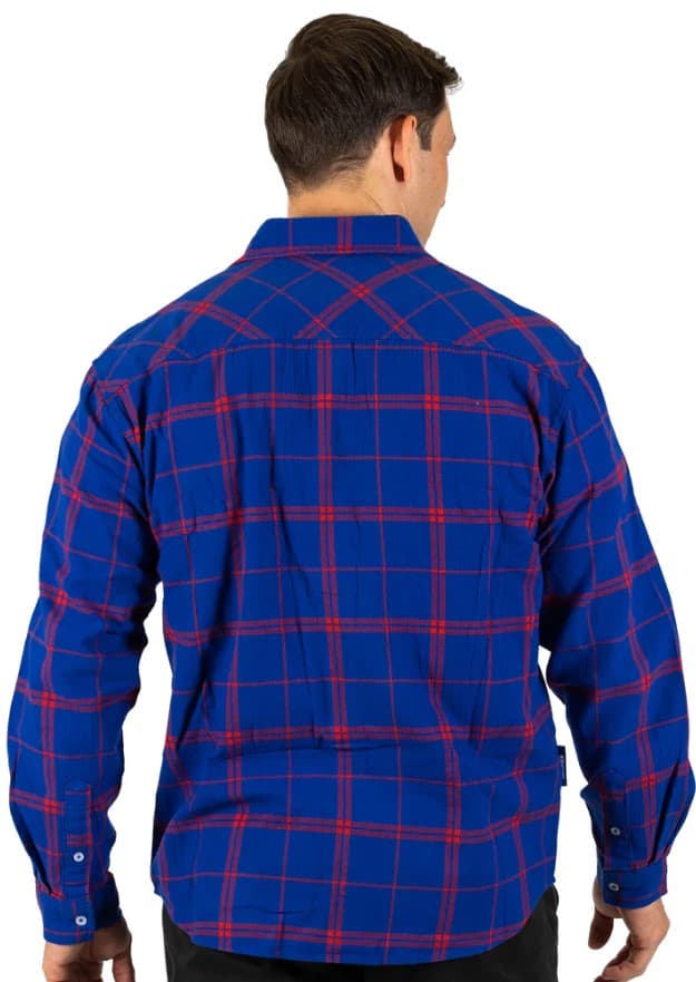 Newcastle Knights NRL Mens Mustang Flannel Shirt - Image 2