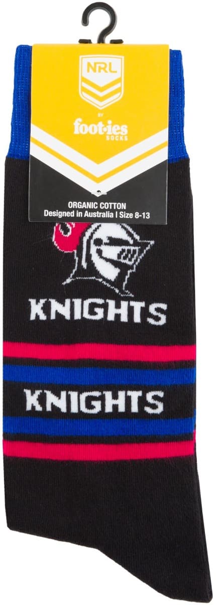 Newcastle Knights NRL Organic Stripe Cotton Socks - Image 3