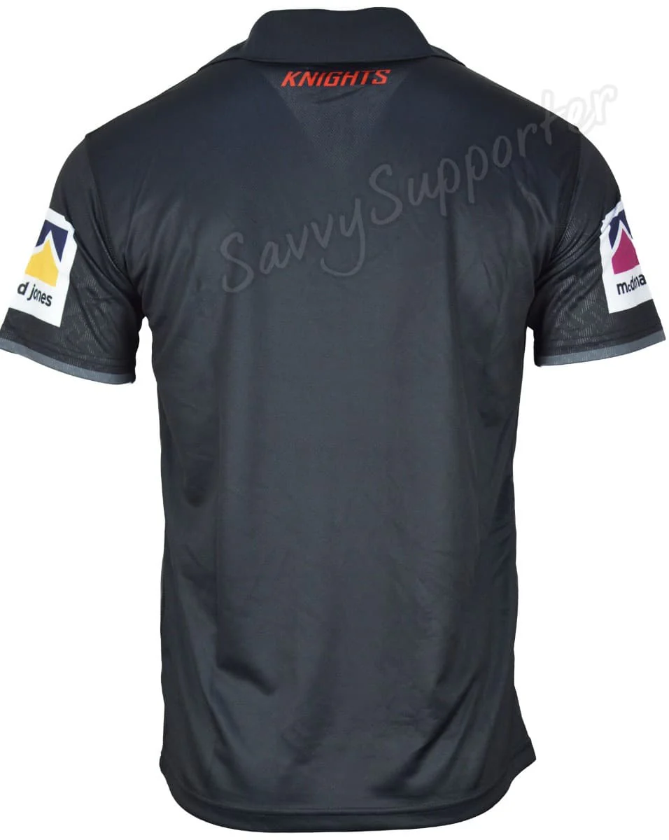 Newcastle Knights 2025 NRL Mens Media Polo Shirt - Image 3