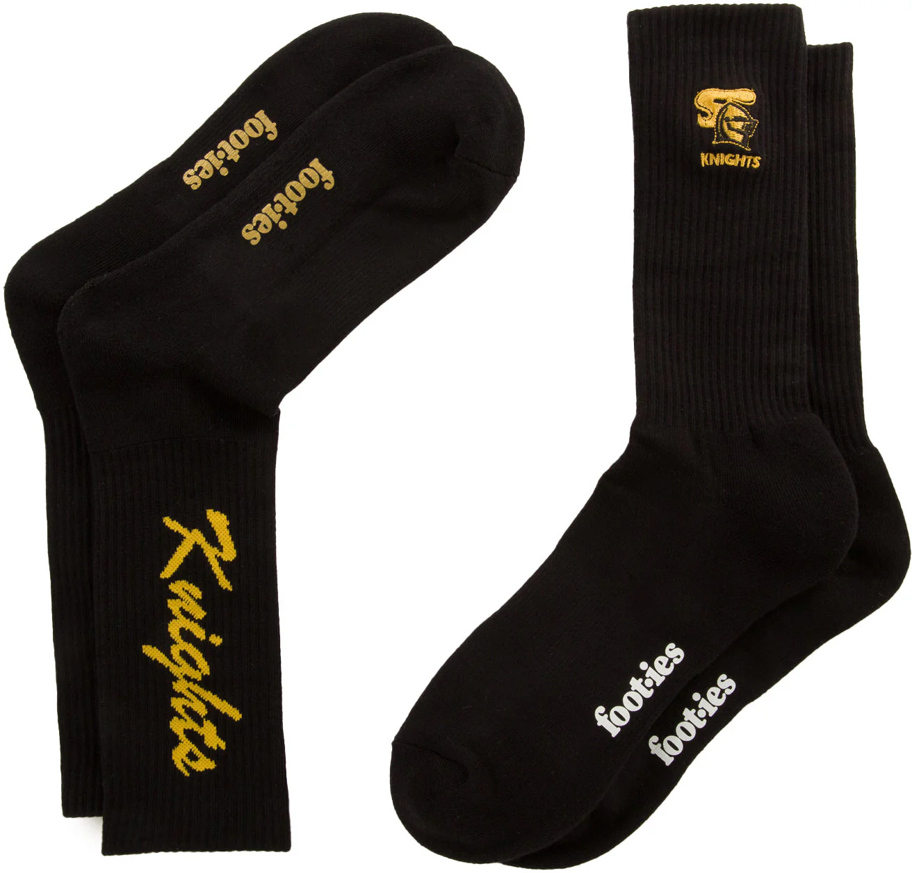 Newcastle Knights 2026 NRL Mens Black Sneaker Sock 2 Pack Size 8-13 Mens - Image 2